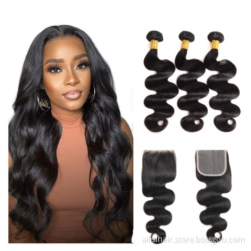 Virgin Brazilian Hair Bundles Hd Lace Frontal Closure Wholesale Hair Vendors Virgin Bundles In Bulk